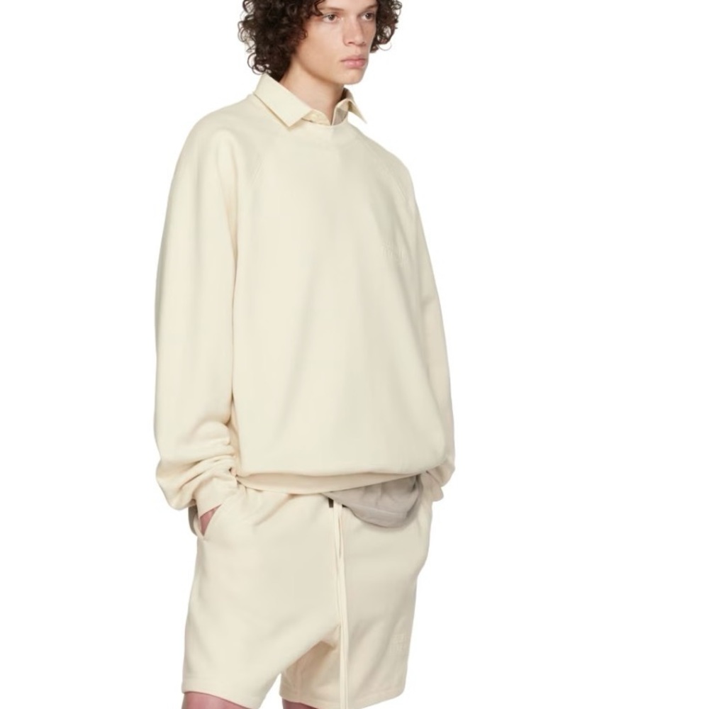 Fear of God Essential Off-white Crewneck Sweatshirt
